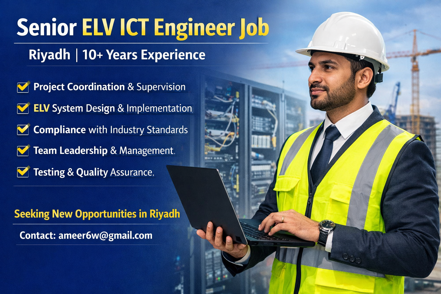 Senior ELV ICT Engineer Job saudijobs.website